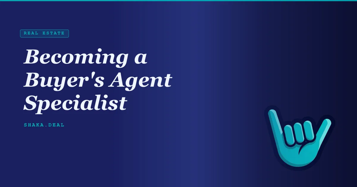 Becoming a Buyer's Agent Specialist