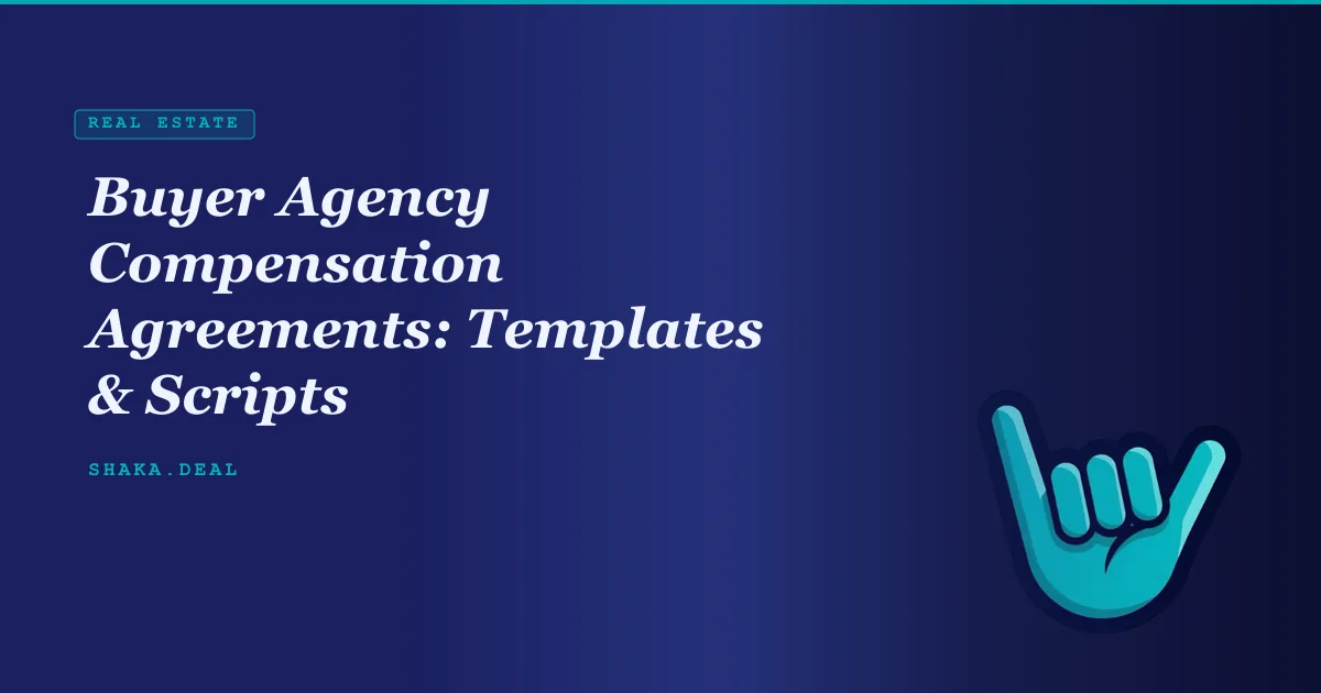 Buyer Agency Compensation Agreements: Templates & Scripts