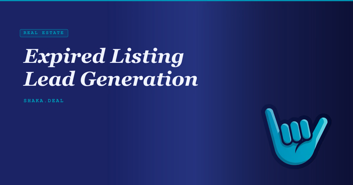 Expired Listing Lead Generation