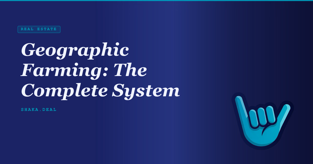 Geographic Farming: The Complete System
