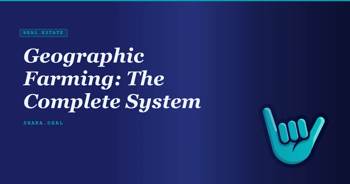 Geographic Farming: The Complete System