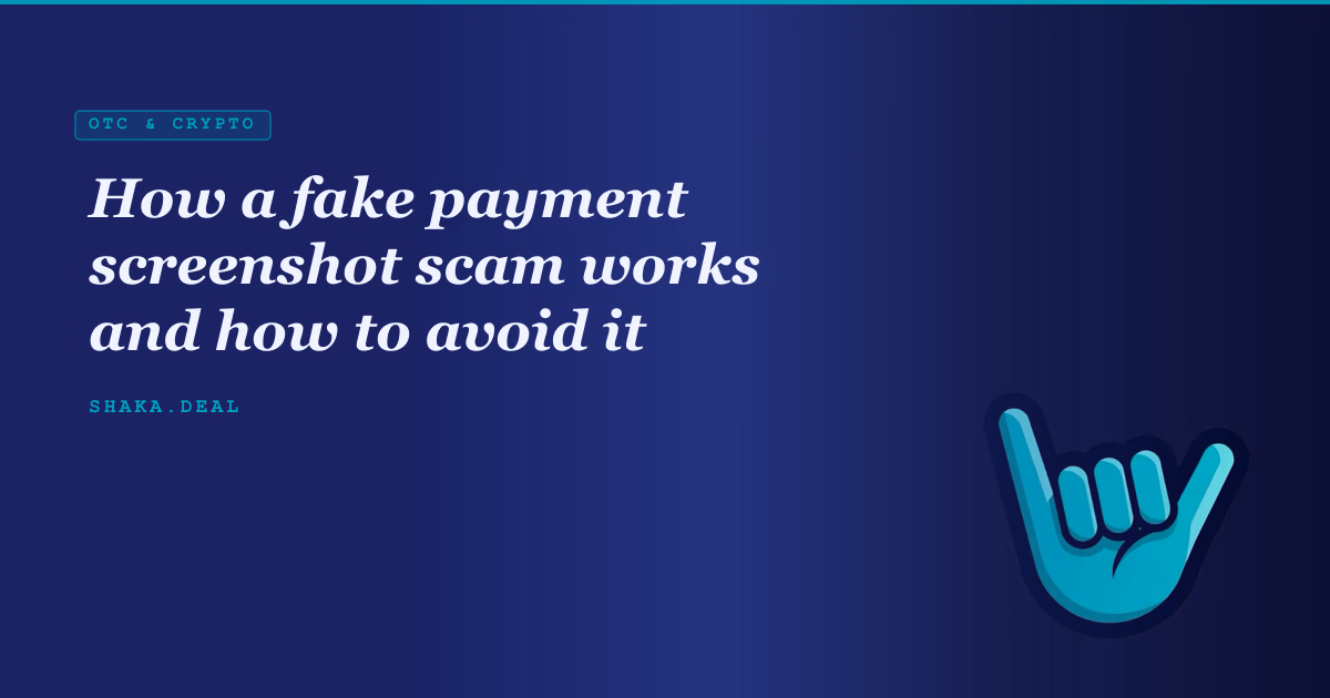 How a fake payment screenshot scam works and how to avoid it