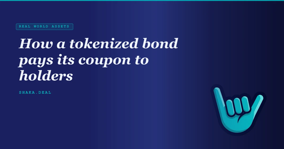 How a tokenized bond pays its coupon to holders