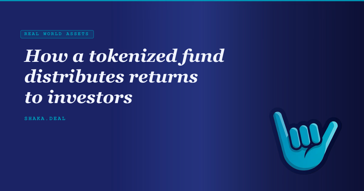 How a tokenized fund distributes returns to investors