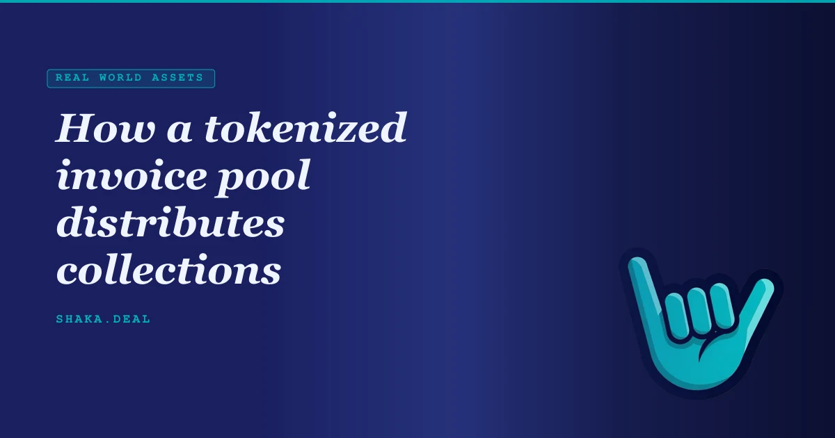 How a tokenized invoice pool distributes collections