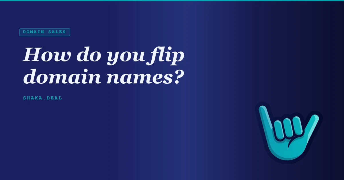 How do you flip domain names?