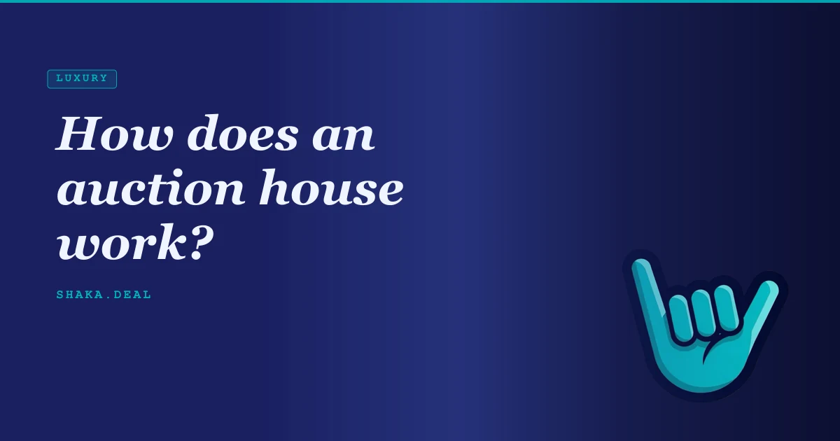 How does an auction house work?