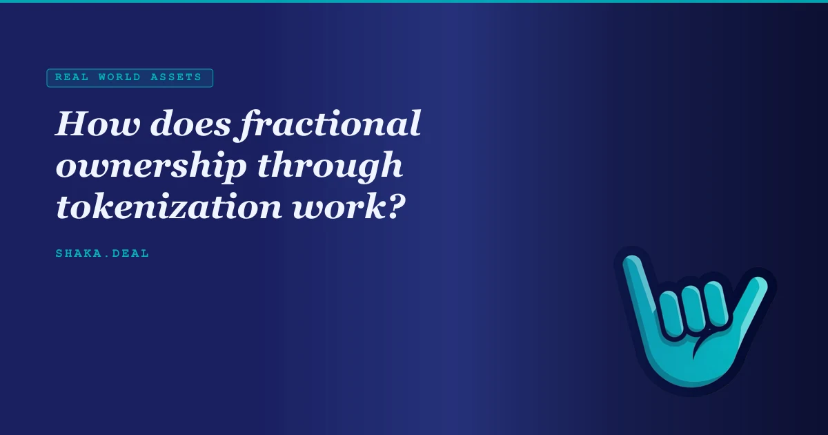 How does fractional ownership through tokenization work?