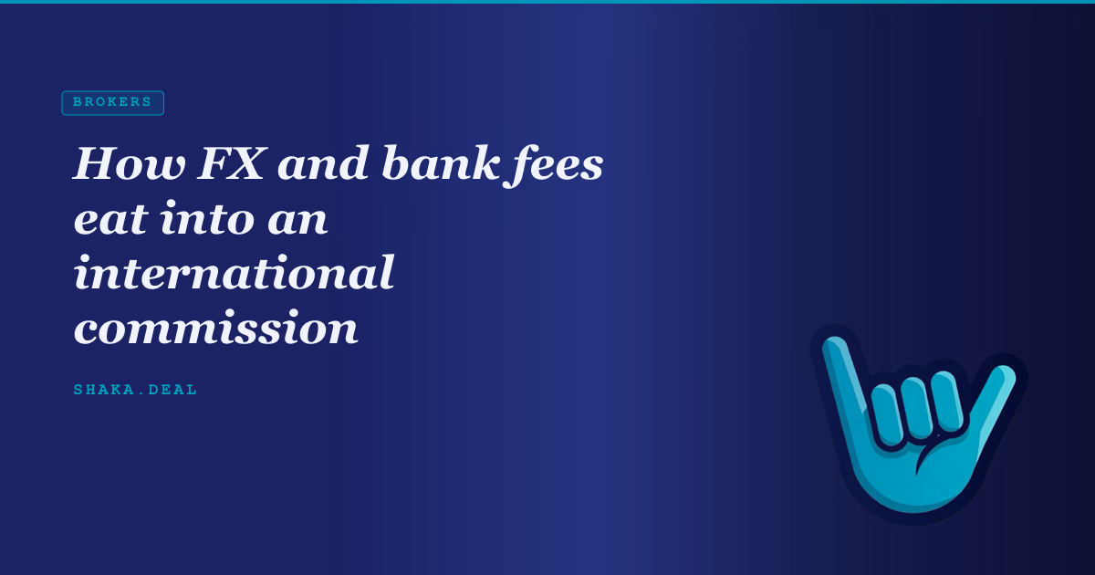 How FX and bank fees eat into an international commission