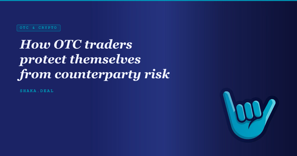 How OTC traders protect themselves from counterparty risk