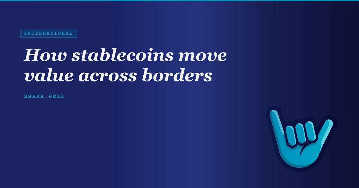 How stablecoins move value across borders