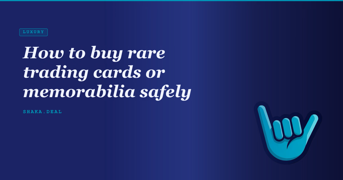 How to buy rare trading cards or memorabilia safely