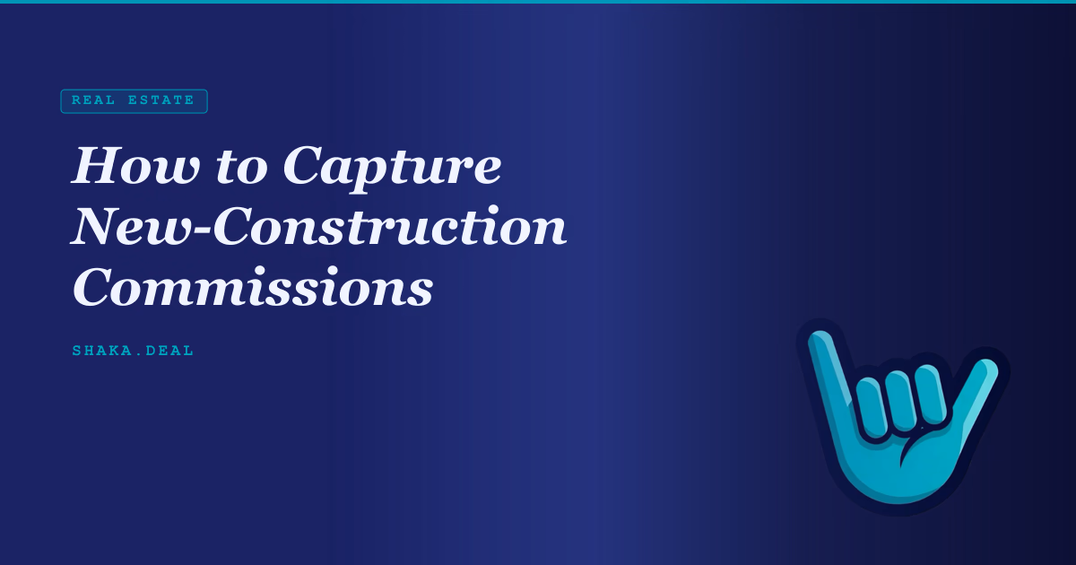 How to Capture New-Construction Commissions