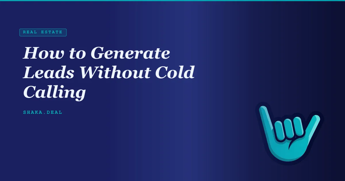 How to Generate Leads Without Cold Calling