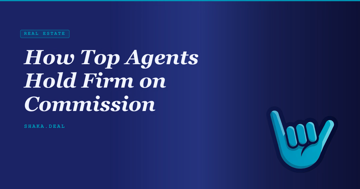 How Top Agents Hold Firm on Commission