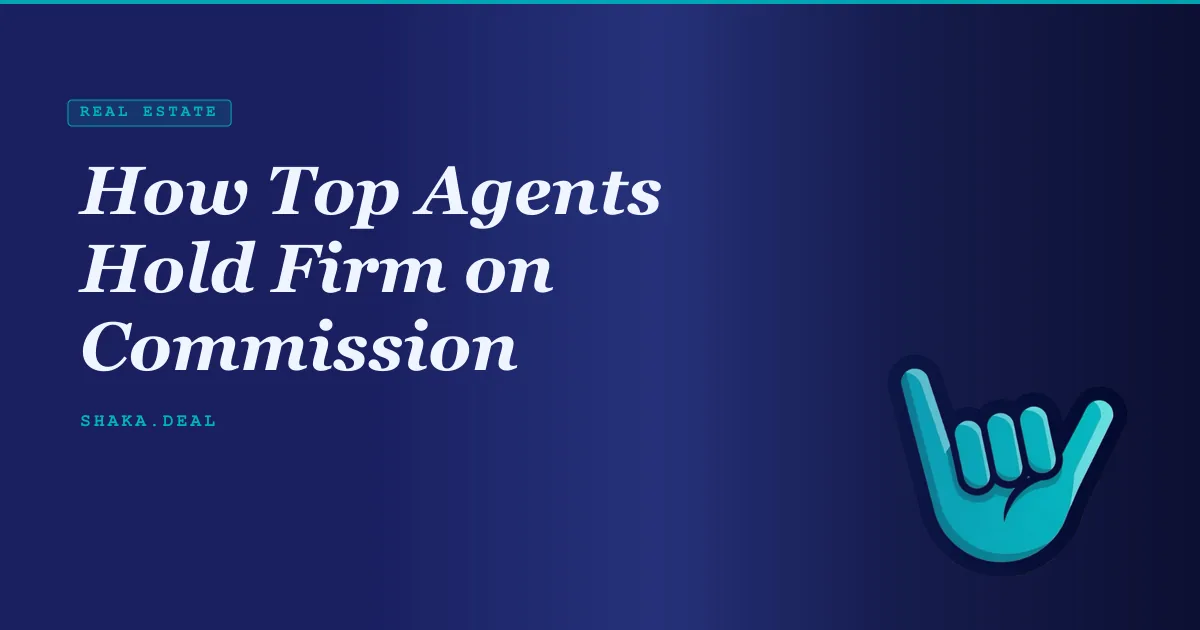 How Top Agents Hold Firm on Commission