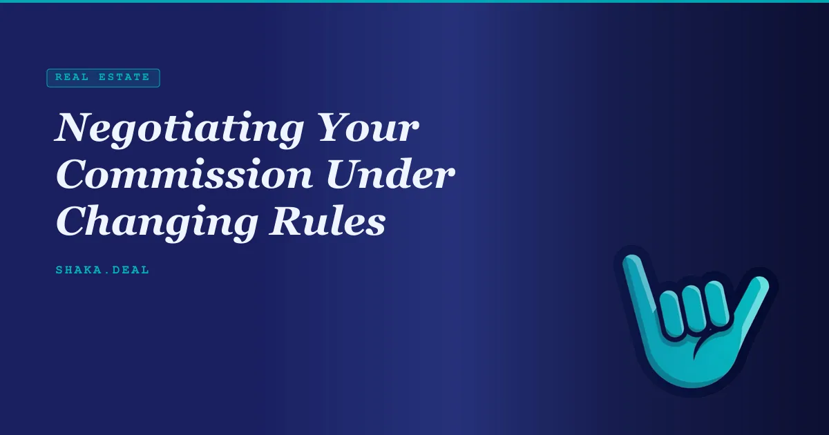 Negotiating Your Commission Under Changing Rules