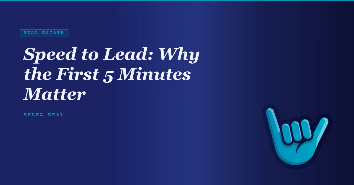 Speed to Lead: Why the First 5 Minutes Matter