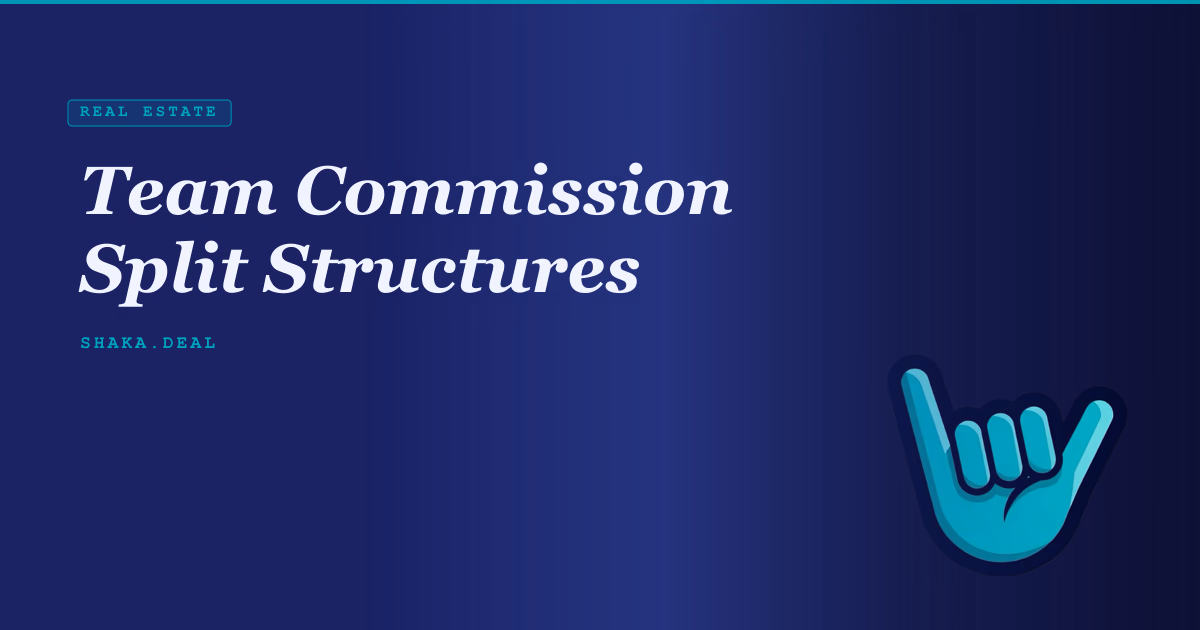 Team Commission Split Structures
