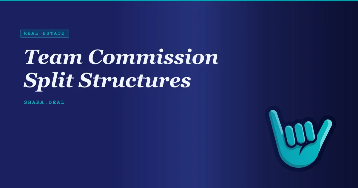 Team Commission Split Structures
