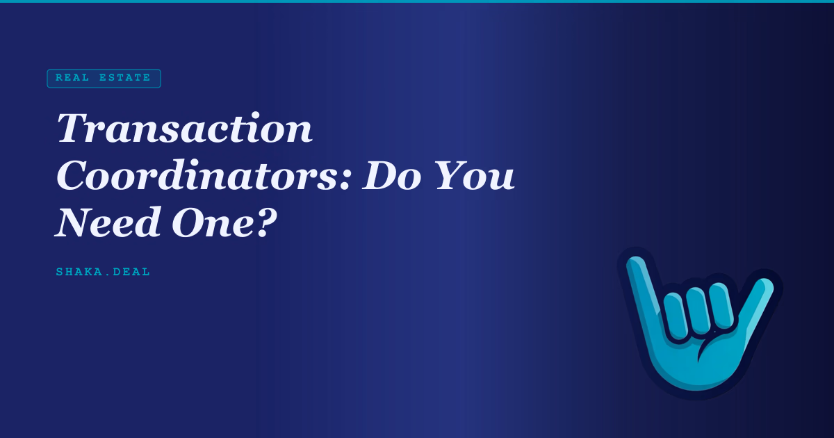 Transaction Coordinators: Do You Need One?