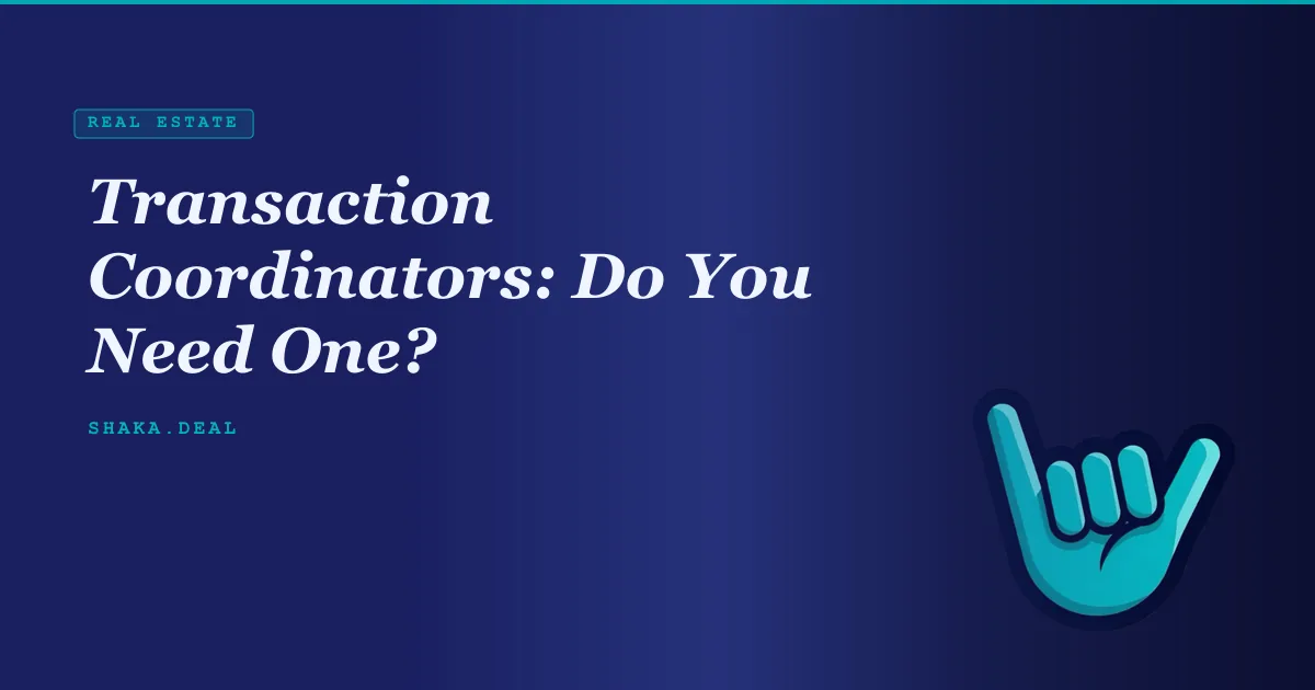Transaction Coordinators: Do You Need One?