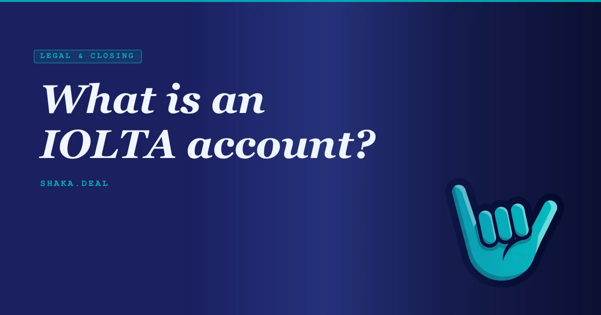 What is an IOLTA account?