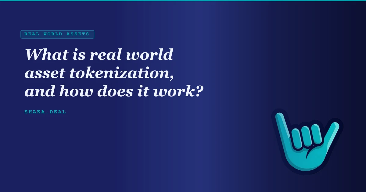 What is real world asset tokenization, and how does it work?